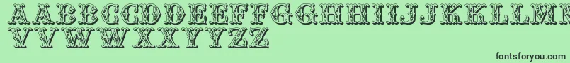 Jfautumnfair Font – Black Fonts on Green Background