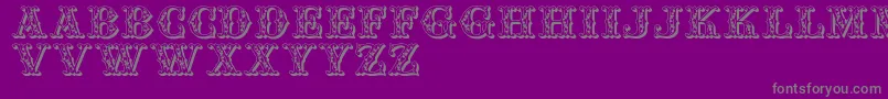 Jfautumnfair Font – Gray Fonts on Purple Background