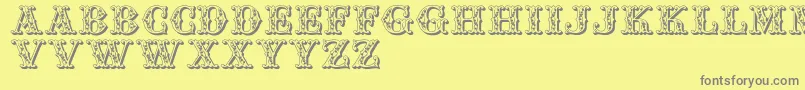 Jfautumnfair Font – Gray Fonts on Yellow Background