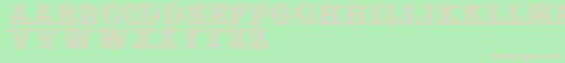 Jfautumnfair Font – Pink Fonts on Green Background