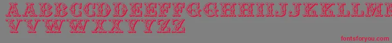 Jfautumnfair Font – Red Fonts on Gray Background