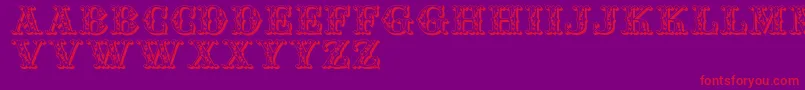 Jfautumnfair Font – Red Fonts on Purple Background