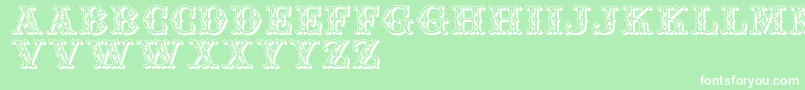 Jfautumnfair Font – White Fonts on Green Background