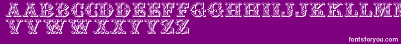 Jfautumnfair Font – White Fonts on Purple Background