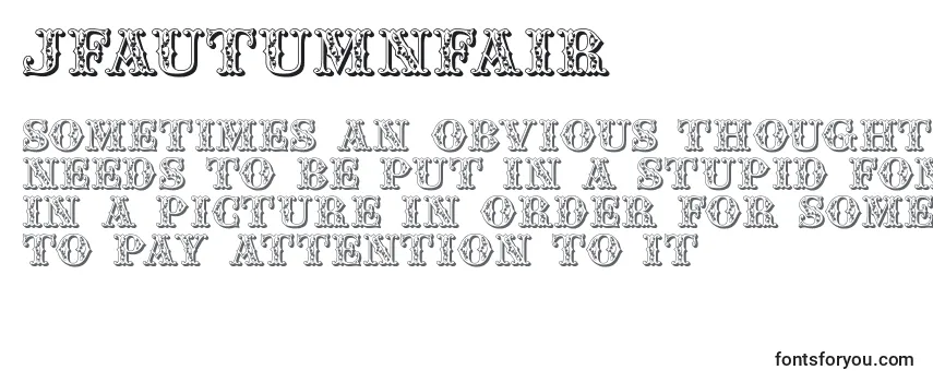 Review of the Jfautumnfair Font