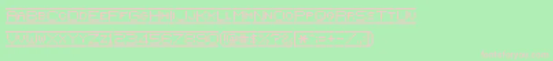 Pixelflag Font – Pink Fonts on Green Background