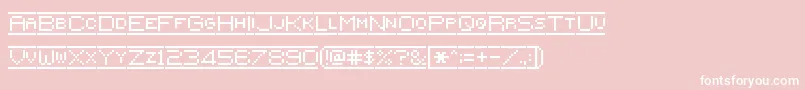 フォントPixelflag – ピンクの背景に白い文字