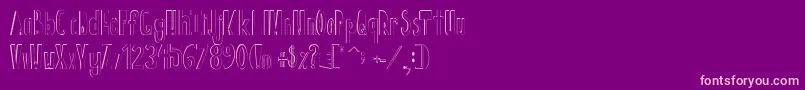 Bigforehead Font – Pink Fonts on Purple Background