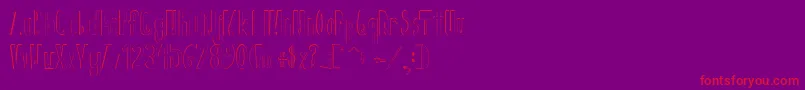 Bigforehead Font – Red Fonts on Purple Background