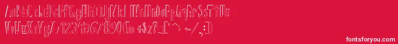 Bigforehead Font – White Fonts on Red Background