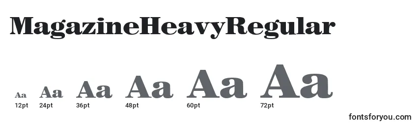 MagazineHeavyRegular Font Sizes