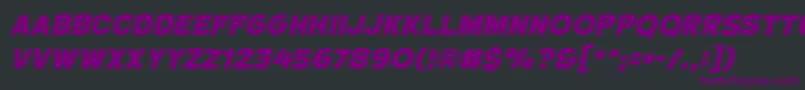 CryptcreepbbHeavyital Font – Purple Fonts on Black Background