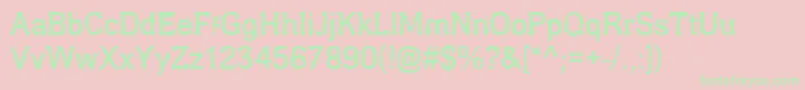 EstragouDeNovo-Schriftart – Grüne Schriften auf rosa Hintergrund