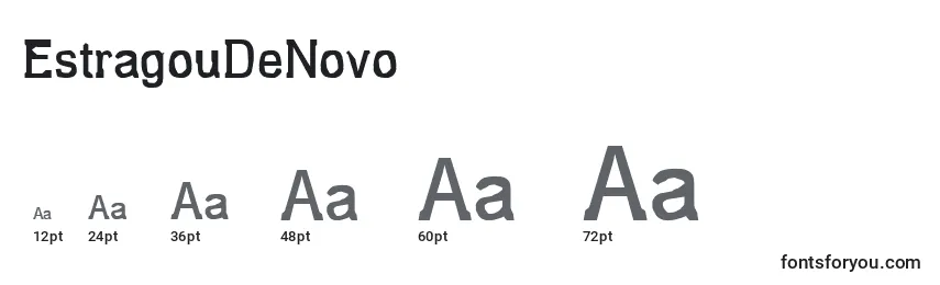 Размеры шрифта EstragouDeNovo