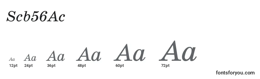 Scb56Ac Font Sizes