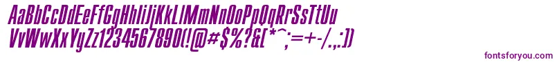 CompactItalic-Schriftart – Violette Schriften