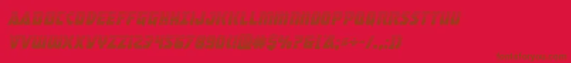 Police Masterbreakergradital – polices brunes sur fond rouge