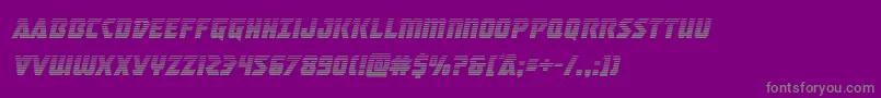 Masterbreakergradital Font – Gray Fonts on Purple Background