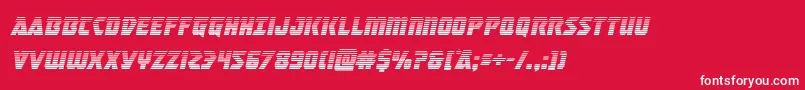 Masterbreakergradital Font – White Fonts on Red Background