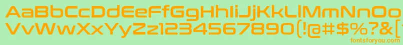 ConthraxSb Font – Orange Fonts on Green Background