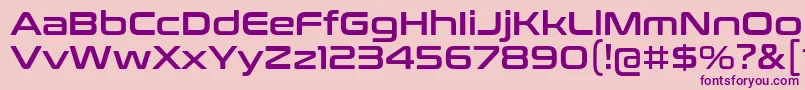 ConthraxSb Font – Purple Fonts on Pink Background