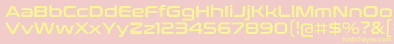 ConthraxSb Font – Yellow Fonts on Pink Background