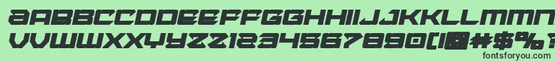 Laserwolfboldital Font – Black Fonts on Green Background