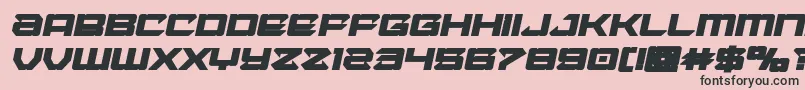 Laserwolfboldital Font – Black Fonts on Pink Background