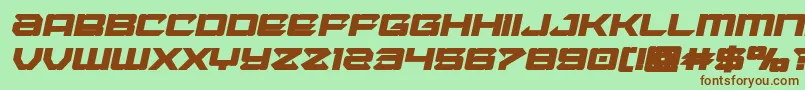 Laserwolfboldital Font – Brown Fonts on Green Background