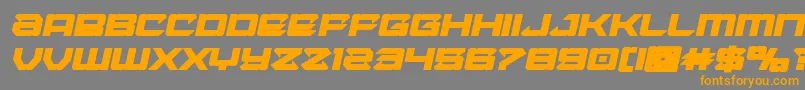 Laserwolfboldital Font – Orange Fonts on Gray Background