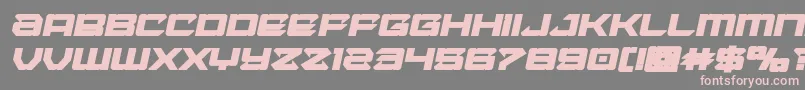 Laserwolfboldital Font – Pink Fonts on Gray Background