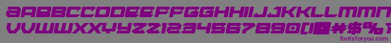 Laserwolfboldital Font – Purple Fonts on Gray Background