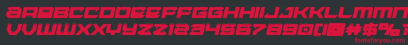 Laserwolfboldital Font – Red Fonts on Black Background