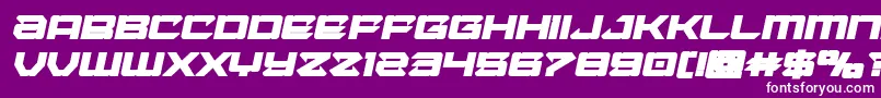 Laserwolfboldital Font – White Fonts on Purple Background