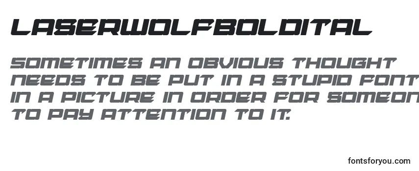 Laserwolfboldital Font