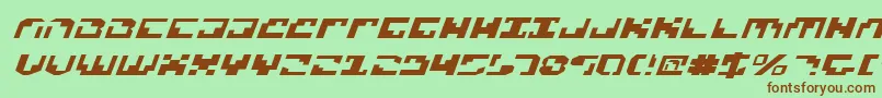 XenophobiaExpital Font – Brown Fonts on Green Background