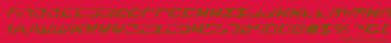 XenophobiaExpital Font – Brown Fonts on Red Background