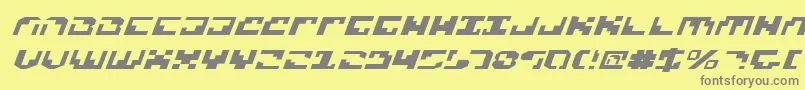 XenophobiaExpital Font – Gray Fonts on Yellow Background