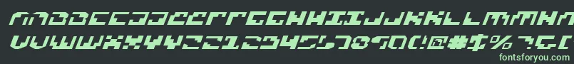 XenophobiaExpital Font – Green Fonts on Black Background