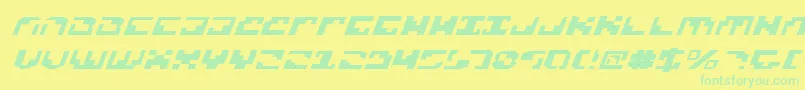 XenophobiaExpital Font – Green Fonts on Yellow Background