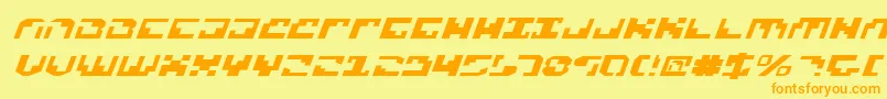 XenophobiaExpital Font – Orange Fonts on Yellow Background