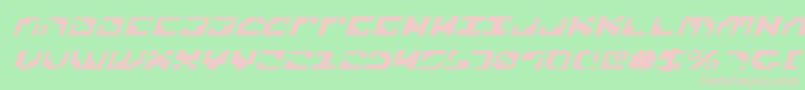 フォントXenophobiaExpital – 緑の背景にピンクのフォント