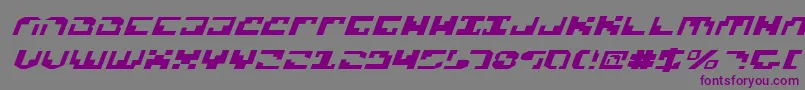 XenophobiaExpital Font – Purple Fonts on Gray Background