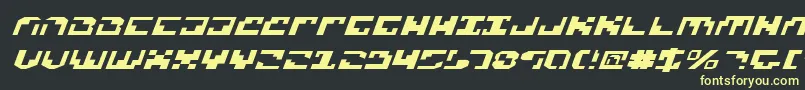 XenophobiaExpital Font – Yellow Fonts on Black Background