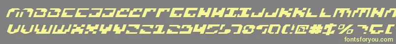 XenophobiaExpital-fontti – keltaiset fontit harmaalla taustalla