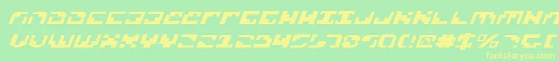 XenophobiaExpital Font – Yellow Fonts on Green Background