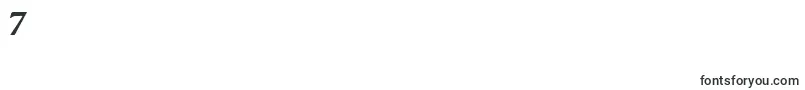 Czcionka PaulsCelticFont2 – czcionki cyfry 7