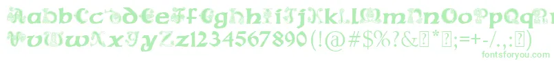 Шрифт PaulsCelticFont2 – зелёные шрифты