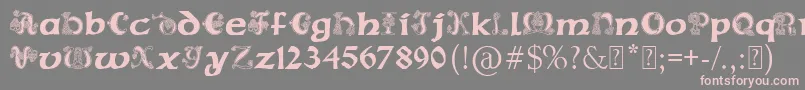 PaulsCelticFont2 Font – Pink Fonts on Gray Background