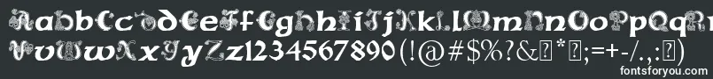 フォントPaulsCelticFont2 – 白い文字